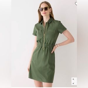 Jcrew Zip-front chino dress